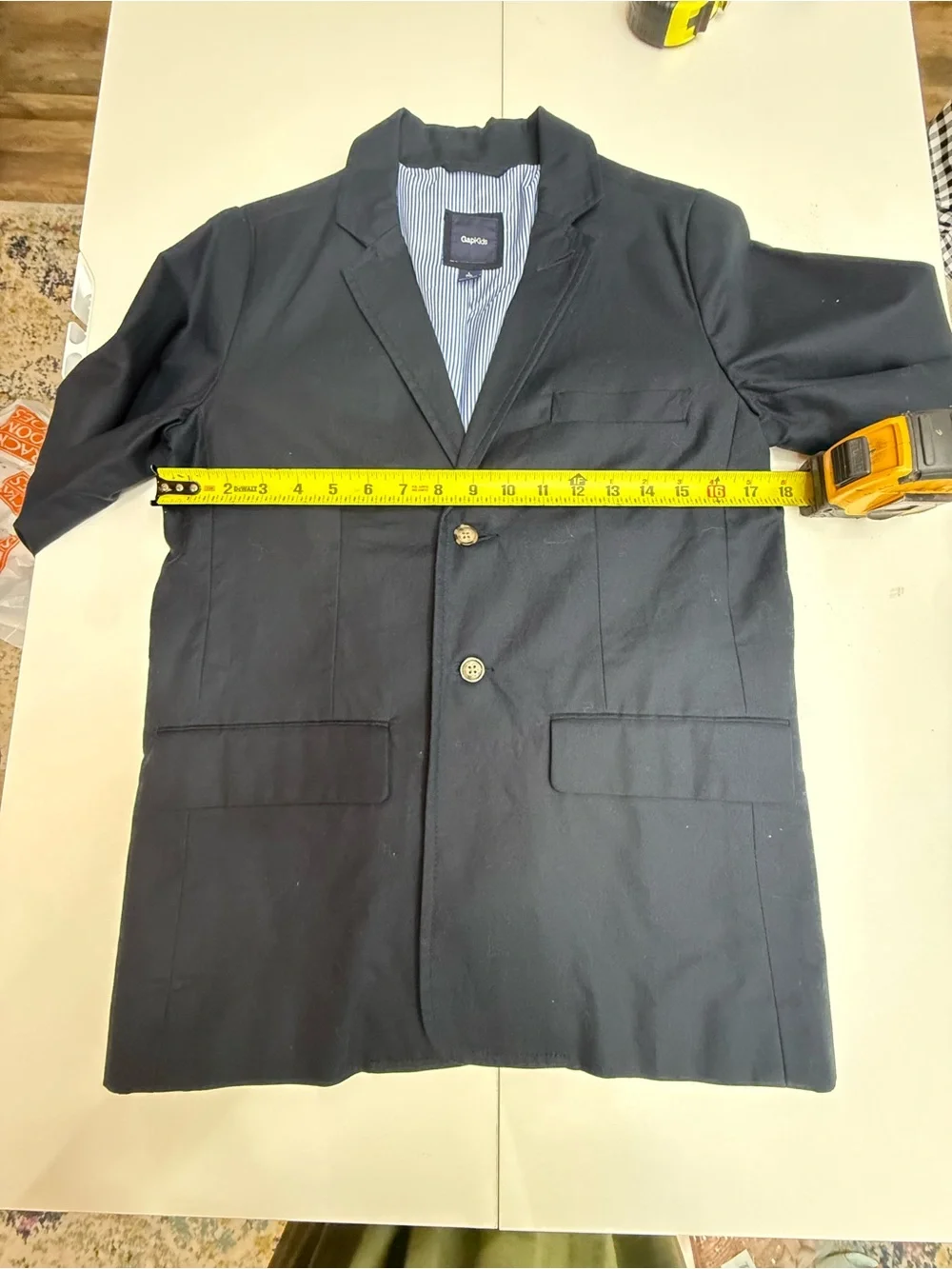 GAP Boys Navy Blazer - Two-Button Notch Lapel size L (10)